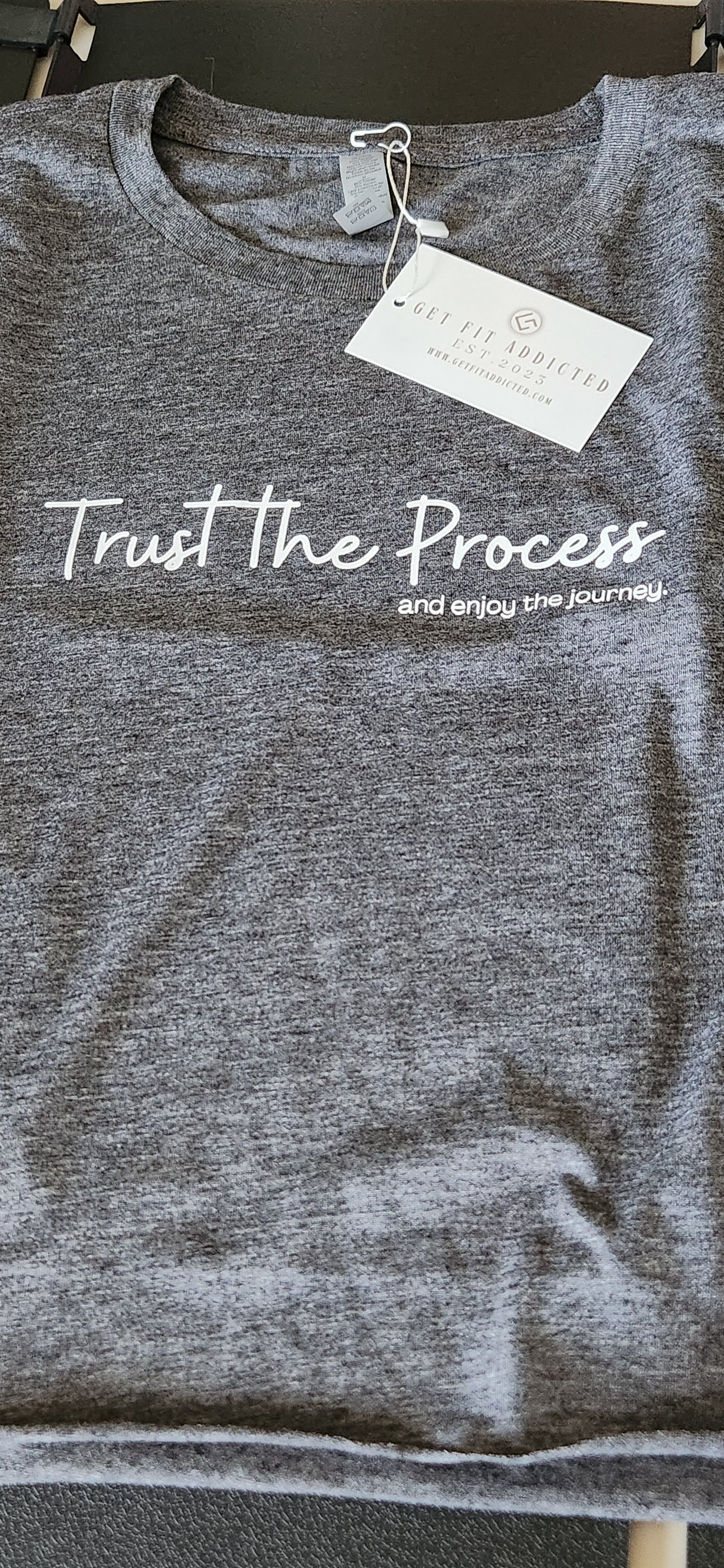 Trust The Process Crop T-Shirt – Motivational Graphic Tee - Get Fit Addicted
