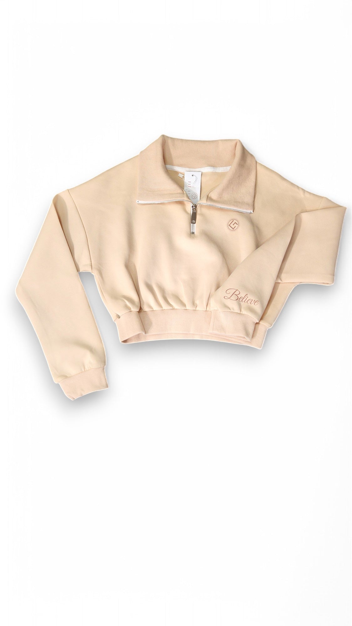 Believe Cozy Crop 1/4 Zip Sweatshirt
