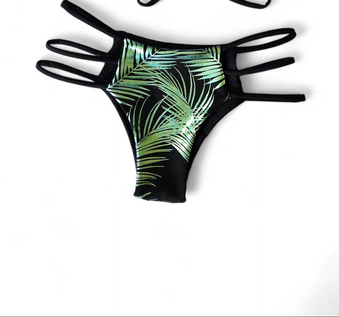 Emerald Palms Reversible Elise Bikini Top & Key West Cheeky Bikini Bottoms Set
