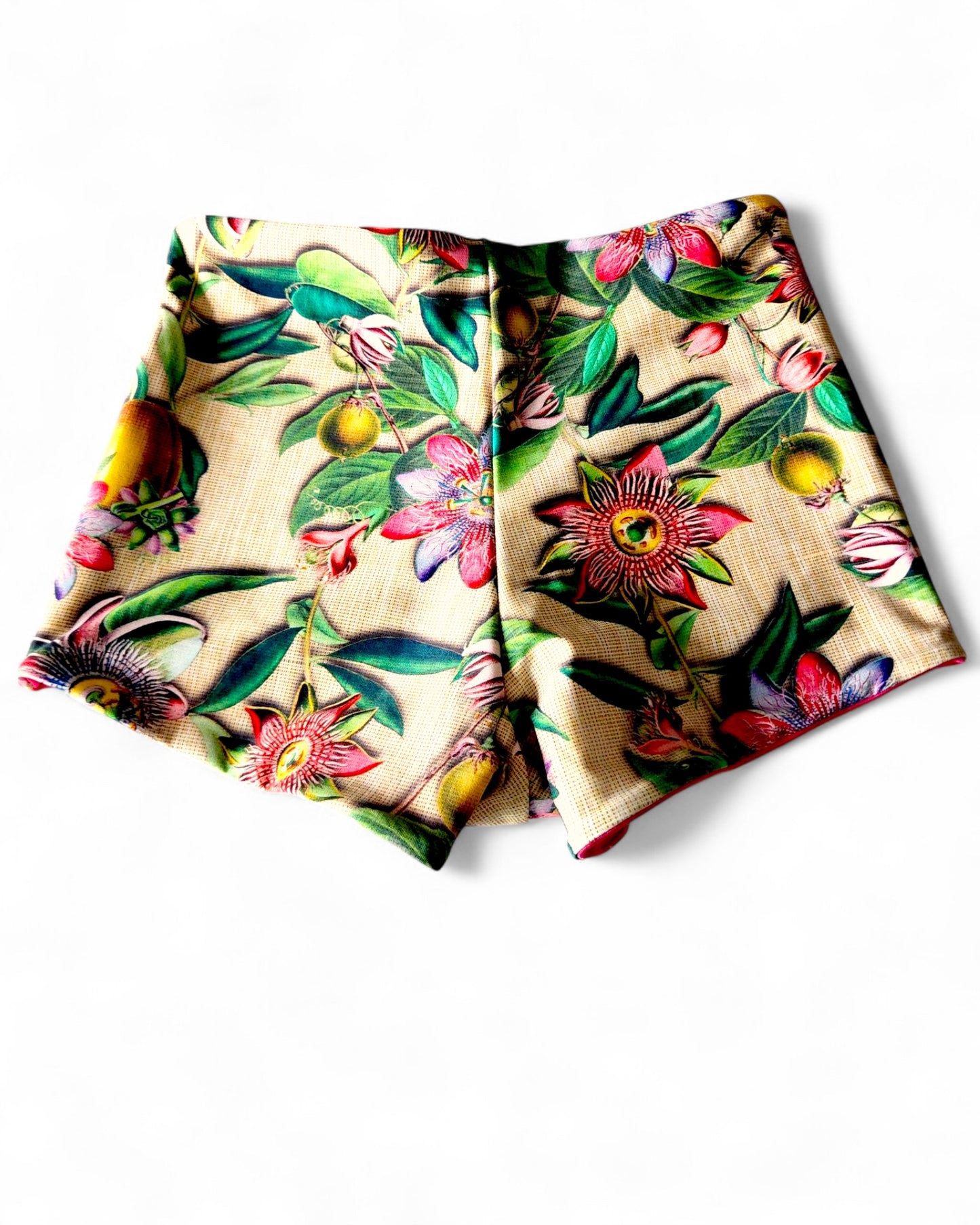 Passion Flower Reversible Bikini Set – Triangle Top & Boy Short Bottoms - Get Fit Addicted