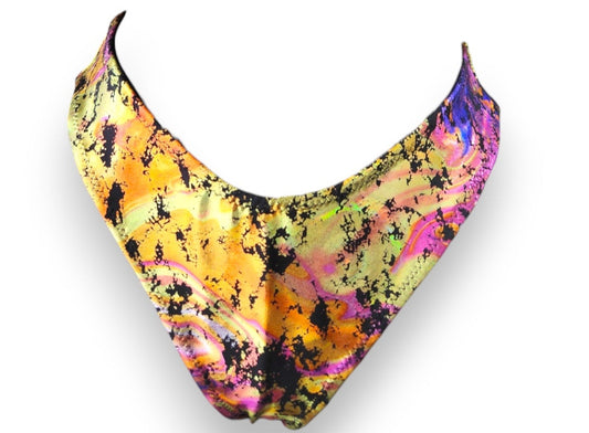 Multi Color Foil Cheeky Bikini Bottoms