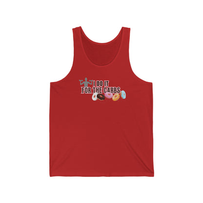 I Do It For The Carbs Unisex Jersey Tank