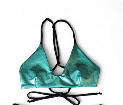 Emerald Palms Reversible Elise Bikini Top & Key West Cheeky Bikini Bottoms Set
