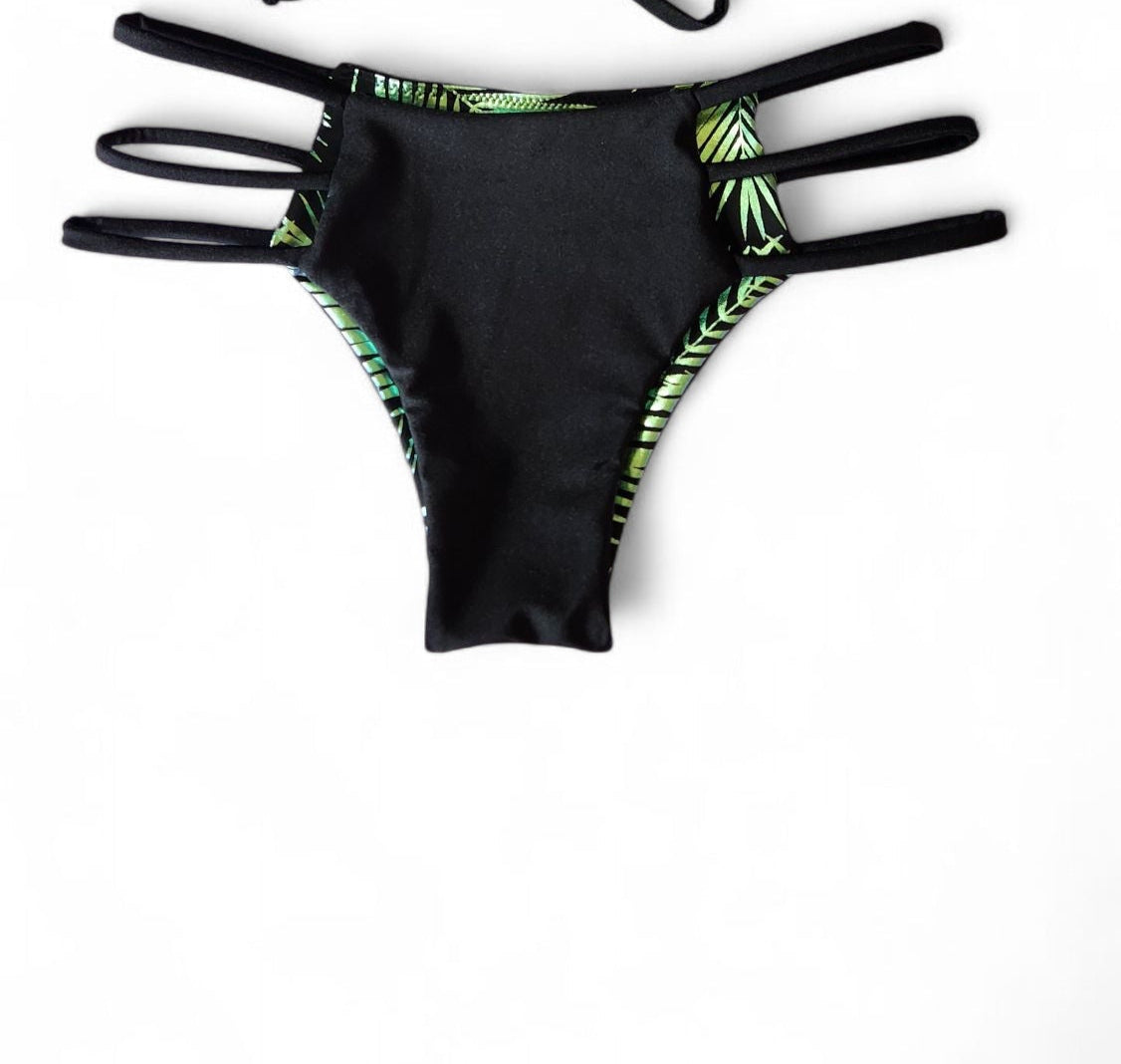 Emerald Palms Reversible Elise Bikini Top & Key West Cheeky Bikini Bottoms Set