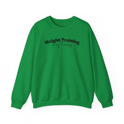 Weight Training is my Therapy Crewneck Sweatshirt