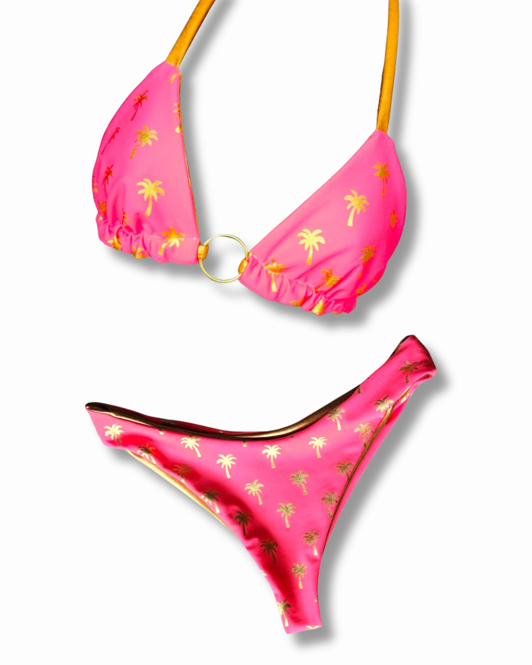 Palm Beach Reversible Bikini Triangle Top & Palm Beach Reversible Cheeky Bikini Bottoms
