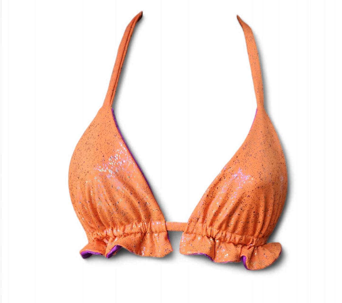 Sunkissed Reversible Bikini Triangle Top & V-String Extreme Bikini Bottoms Set